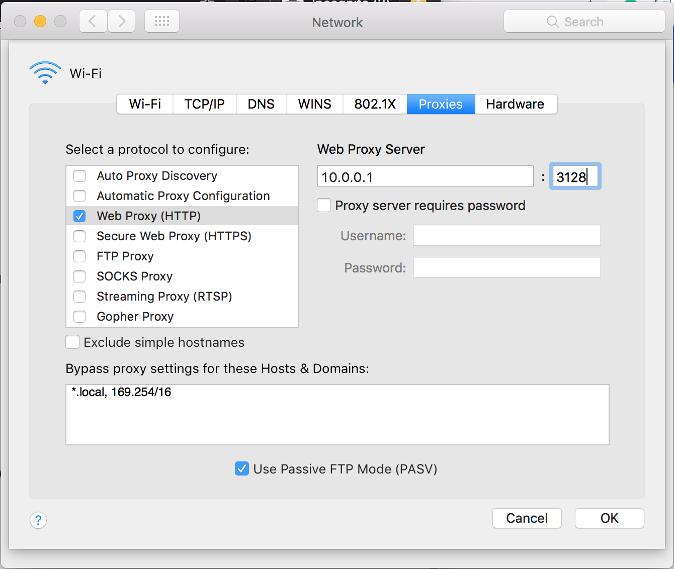 Mac OS System Settings